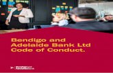 Bendigo and Adelaide Bank Ltd Code of Conduct. · 2020-01-09 · At Bendigo and Adelaide Bank, our vision is to be Australia’s bank of choice. Our strategy is to focus on the success
