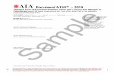 Document A134™ – 2019content.aia.org/sites/default/files/2019-11/A134_2019.sample.pdfthis Agreement, and Modifications issued after execution of this Agreement, all of which form