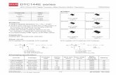 DTC144EM : Transistorsrohmfs.rohm.com/en/products/databook/datasheet/discrete/... · 2016-04-18 · DTC144E series Datasheet lAbsolute maximum ratings (Ta = 25°C) Parameter Symbol