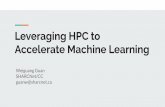 Accelerate Machine Learning Leveraging HPC to...user Yes No Yes Yes Scratch Space /scratch 20 TB/1M files per user. Extendable to 100 TB No Yes, all files older than 60 days Yes Yes
