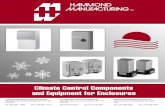 Climate Control Components and Equipment for …Climate Control Components and Equipment for Enclosures Hammond Manufacturing Company Limited 394 Edinburgh Rd North, Guelph, ON N1H