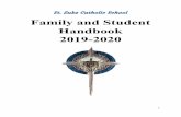 St. Luke Catholic School Family and Student Handbook 2019-2020 · St. Luke Catholic School ~OUR MISSION~ St. Luke Catholic School, with the love of Jesus Christ as our model and guide,