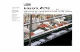 Layers 2013 - USDA · Layers 2013 “Part III: Trends in Health and Management Practices on Table-Egg Farms in the United States, 1999–2013,” is the third in a series of reports