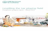 Compliance progress report – March 2013 · 2013-04-29 · Levelling the tax playing field Compliance progress report – March 2013. ... 1 Levelling the Tax Playing Field Compliance