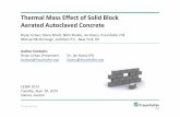 Thermal Mass Effect of Solid Block Aerated Autoclaved Concreteinfo.tuwien.ac.at/cesbp/presentations/T-4.3/01_CESBP... · 2013-10-22 · Thermal Mass Effect of Solid Block Aerated