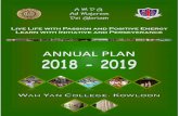 Wah Yan College, Kowloon Annual School Plan 2018 2019admin.wyk.edu.hk/documents/C01 School Annual Plans... · 3 School Prayer O Lord Jesus, be with me all through today to help me