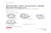 Project Manual For Birdville ISD Summer 2018 Bond Projects...AH 00 40 14 Closeout Checklist BB 00 50 00 Texas Statutory Payment Bond ... DIVISION 31 EARTHWORK 31 00 00.1 31 05 13.1