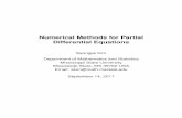 Numerical Methods for Partial Differential Equations · 2017-09-14 · Numerical Methods for Partial Differential Equations Seongjai Kim Department of Mathematics and Statistics Mississippi