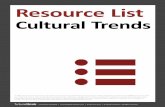 Resource List - FutureThinkfuturethink.com/wp-content/uploads/2017/03/rl_culturaltrends.pdf · All other trademarks are the property of their respective companies. futurethink clients