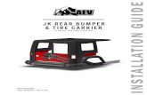 JK Rear bumper & tire carrier - Murchison Productsmurchisonproducts.com.au/sites/default/files/AEV30105AC_AEV_JK_… · 4. Many Jeep JK Frames are not square when viewed from the