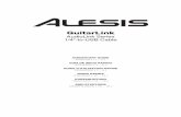 Alesis GuitarLink - Quickstart Guide - v1… · Qualora si dovesse verificare un notevole ritardo tra il momento di suonare la chitarra e il tempo in cui il computer emette audio,