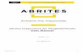 Abrites Diagnostics for Peugeot/Citroën MANUAL ABRITES... · 2018-11-23 · Peugeot or Citroën and a specific model of this brand. This will show you all the devices that might