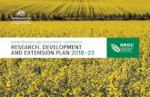 Research, Development and Extension Plan 2018–23 · 2018-07-30 · 4 GRDC RESEARCH, DEVELOPMENT AND EXTENSiON PLAN 2018–23 Figure 1: GRDC revenue and RD&E expenditure and grains