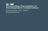 Corrupt practices have severe consequences for the ...€¦ · Preventing Corruption in Development Cooperation Checklist for Self-Evaluation Corrupt practices have severe consequences