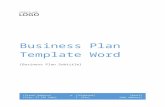 Business Plan Template Word · Web viewBusiness Plan Template Word [Business Plan Subtitle] Table of Contents Executive Summary2 Highlights Objectives Mission Statement Keys to Success