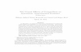 The Causal E ects of Competition on Innovation: Experimental Evidence … · 2015-12-09 · The Causal E ects of Competition on Innovation: Experimental Evidence Working paper Philippe