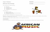 Year 5 African Drumming Workbook - Traditional Primary Musictraditionalprimarymusic.com/wp...5-African-Drumming... · 2) African drumming 3) “African Sanctus” by David Fanshawe