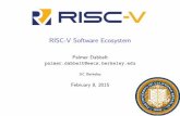 RISC-V Software Ecosystemriscv.org/wp-content/uploads/2015/02/riscv-software-toolchain-tutori… · Linker Relaxation in RISC-V Binutils I Expressing 32/64-bit addresses takes multiple
