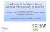 California & the Great Basin: Coping with Drought to El Niño...D4 Exceptional Drought I ntensity: Drought Conditions ( Percent Area) None D0-D4 D1-D4 D2-D4 D3-D4 D4 Current 17 .38