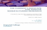 The Current landscape for additive manufacturing …...1 Executive Summary This report outlines the current status of additive manufacturing (AM) research internationally and nationally,