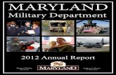 Military Department reports... · 2020-02-27 · CARING FOR MEMBERS AND FAMILIES The Maryland Military Department will ensure that our military and civilian leaders appreciate and