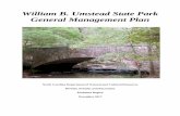 William B. Umstead State Park General Management Plan GMP FINAL 112117.pdfGENERAL MANAGEMENT PLAN – WILLIAM B. UMSTEAD STATE PARK 3 William B. Umstead State Park serves to protect
