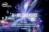 AI + HPC Convergence...Motivation for Convergence • HPC owners constrained in growing compute while also dealing with increasing complexity and larger data sets • Call for AI and