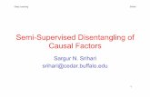 Semi-Supervised Disentangling of Causal Factorssrihari/CSE676/15.3... · 2018-04-12 · Deep Learning Srihari Representations using Deep Learning 3 Embedding words and images in a