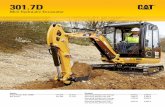 Specalog for 301.7D Mini Hydraulic Excavator AEHQ6853-02 · The above loads are in compliance with hydraulic excavator lift capacity rating standard ISO 10567:2007 and they do not