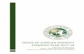OFFICE OF SUPPLIER DIVERSITY STRATEGIC PLAN 2017-18 · 2018-03-09 · SWOT ANALYSIS In an effort to assess the USF supplier diversity initiatives, the University of South Florida’s
