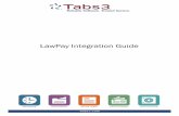 LawPay Credit Card Processing Guide - Tabs3 · 2020-01-22 · LawPayIntegrationGuide AuthorizationList(page24)providesalistofelectronictransactionsauthorizedviaTabs3orTASfor aspecifiedtimeperiodandcanincludecharges,voids,credits