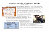Beheadings and the Bible - Compass International · Beheadings and the Bible by: Bill Perkins The recent cold-hearted murders by Muslims in Paris finally exposed to the world what