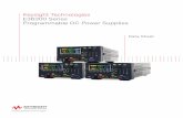 Keysight Technologies E36300 Series Programmable DC Power ... · For more than 50 years, Keysight Technologies, Inc. DC power supplies have been changing the way engineers prove their