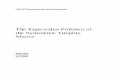 The Eigenvalue Problem of the Symmetric Toeplitz …...2 Abstract In this assignment, the methods and algorithms for solving the eigenvalue problem of symmetric Toeplitz matrix are