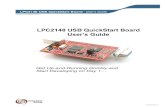 LPC2148 USB QuickStart Board User’s Guide...Besides the LPC2148 microcontroller from NXP, the board contains an USB interface, a 3.3V low-dropout voltage regulator, a 2 Kbit I2C