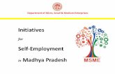 Self-Employment Madhya Pradesh - MP | MSMEmpmsme.gov.in/mpmsmecms/Uploaded Document/Documents... · Address: Padmanabh Nagar, Bhopal Product: IT Services Telephone: +91 9424516222