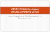 VFC300/350 WiFi Data Loggers VFC Vaccine Montoring SolutionVFC300/350 Vaccine Monitoring Kit . The VFC300 Kit includes: •VFC300 data logger •Stainless steel temperature sensor