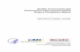 Quality Assessment and Performance Improvement …...Quality Assessment and Performance Improvement (QAPI) Project Completion Report INSTRUCTIONAL GUIDE Prepared by the Medicare+Choice