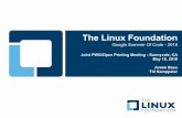 The Linux Foundation · 2018-05-10 · Common Print Dialog Backends project: D-Bus interface to separate the print dialog GUI from the communication with the actual printing system