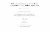 Characterizing Lumber Leachate by Tree Species · dissolved organic carbon, total dissolved nitrogen, chemical oxygen demand, UV-visible and fluorescence spectroscopy, UV irradiation,