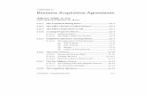 Business Aquisition Agreements - Davis Malm...2nd Edition, 1st Supplement 2013 12–1 CHAPTER 12 Business Acquisition Agreements William F. Griffin, Jr., Esq. Davis, Malm & D’Agostine,
