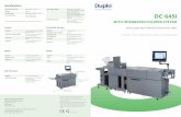 WITH INTEGRATED FOLDING SYSTEM · 2017-06-16 · DC-645. i . WITH INTEGRATED FOLDING SYSTEM. INTELLIGENT MULTIFINISHER FOR DIGITAL PRINT. Greetings cards – Brochures – CD/DVD