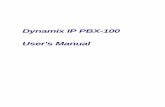 Dynamix IP PBX-100 User's Manualdoc.dynamix.ua/VoIP/IP-PBX-100/Dynamix-IP-PBX-100.pdf · Dynamix IP PBX-100 10 СН2.Start to configure ePBX-1 2.1 Step 1 Connect LAN port of IP PBX-100