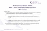 Mast and Tower Safety (MATS) Basic Tower Climbing and ...matsgroup.info/wp-content/uploads/2020/01/MATS-Basic-Tower-Cli… · height on masts and towers. Understanding of MATS Guidance