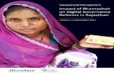 Impact of Bhamashah on Digital Governance …...Household Perception: Impact of Bhamashah on Digital Governance Reforms in Rajasthan 5 The government of Rajasthan had conceptualised