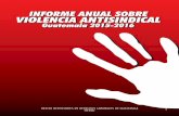 Red de Defensores de Derechos Laborales de...Red de Defensores de Derechos Laborales de Guatemala -REDLG-Es necesario dejar constancia, que los hechos de violencia antisindical verificados