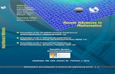 RECENT ADVANCES in - WSEAS€¦ · 2013-02-08 · RECENT ADVANCES in MATHEMATICS Proceedings of the 19th WSEAS American Conference on Applied Mathematics (AMERICAN-MATH '13) Proceedings