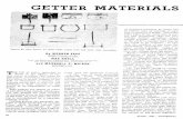 Getter Materials for Electron Tubes - Vintage info from the age of vacuum … · 2020-02-18 · Title: Getter Materials for Electron Tubes Author: W. Espe, M. Knoll, M.P. Wilder Subject: