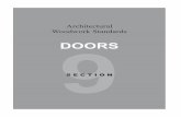 Architectural Woodwork Standards doors 9 · 2019-02-12 · section 9 Doors 238Architectural Woodwork Standards ©2014 AWI | AWMAC | WI 2nd Edition, October 1, 2014 9 introductory