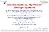 Electrochemical Hydrogen Storage Systems€¦ · regeneration process goals. Explore the feasibility of electrochemical regeneration of organotin hydrides for use as a reagent in